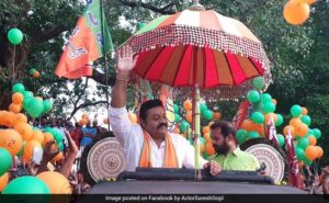 Read more about the article On His 2nd Attempt, Actor Gets BJP Its 1st-Ever Lok Sabha Seat In Kerala