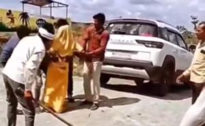 Read more about the article Woman Beaten With A Stick In Madhya Pradesh, Bystanders Shoot Video