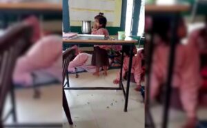 Read more about the article Video Shows Students Fanning Teacher In UP School. Then A Clarification