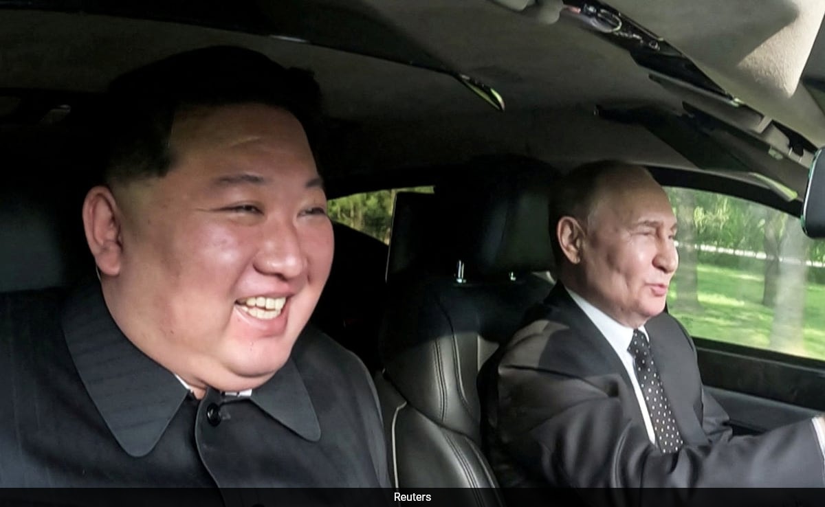 Car That Putin Gifted To Kim Jong Un Uses Parts From South Korea: Report