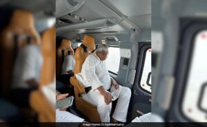 Read more about the article Nitish Kumar Conducts Aerial Survey As Water Level Rises In Several Rivers