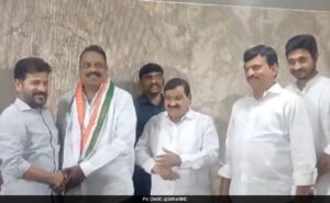 Read more about the article Another BRS MLA Prakash Goud, Prakash Goud Joins Congress In Telangana