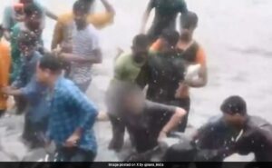 Read more about the article In UP Horror, Woman On Bike Harassed By Mob On Flooded Road