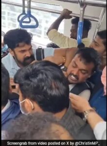 Read more about the article Two Passengers Exchange Blows On Crowded Bengaluru Metro