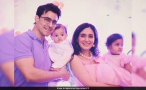 Read more about the article Pankhuri Awasthy And Gautam Rode Reveal Twin Babies’ Faces To The World On 1st Birthday. See Post