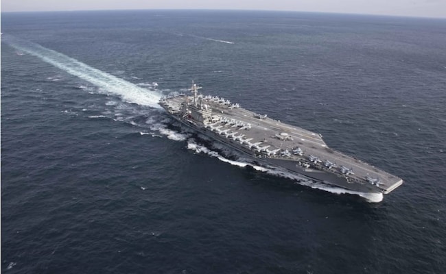 Read more about the article Amid Rising Tensions, US Aircraft Carrier Arrives In Middle East