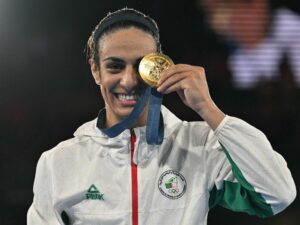 Read more about the article Hero’s Welcome For Olympic Gender-Row Boxer Imane Khelif In Algiers