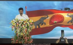 Read more about the article Actor Vijay Unveils His Party Thamizhaga Vettri Kazhagam’s Flag And Anthem