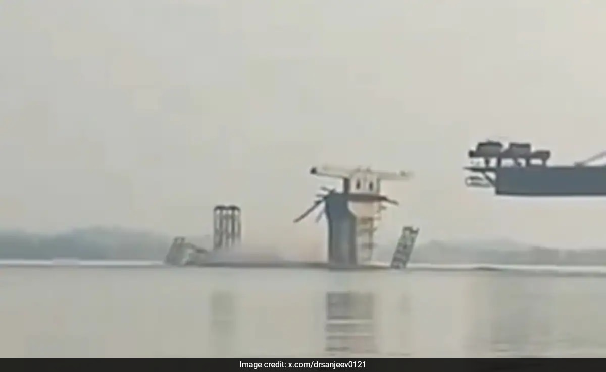 Video: Under Construction For 9 Years, Bridge In Bihar Collapses For 3rd Time