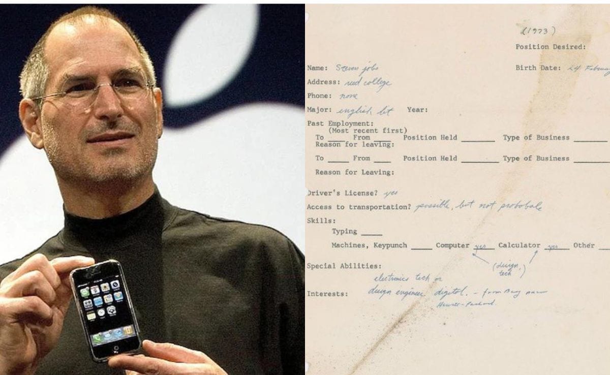 Viral Pics Show Resumes Of Steve Jobs, Bill Gates When They Were 18