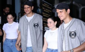 Read more about the article Tamannaah Bhatia And Vijay Varma’s Twinning White Tees And Blue Jeans Double The Couple Style Quotient