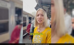 Read more about the article Russian Content Creator Travels In Mumbai Local Train, Chats With Passengers