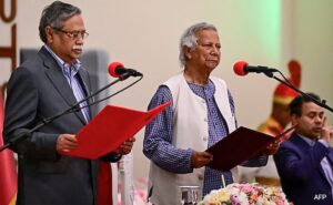 Read more about the article Muhammad Yunus Takes Oath As Head Of Bangladesh Interim Government