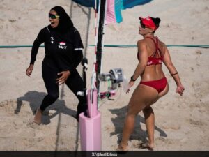 Read more about the article Paris Olympics: Spain vs Egypt Beach Volleyball Match Triggers Social Media Debate