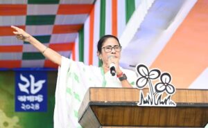 Read more about the article Mamata Banerjee Threatening Protesting Doctors With Word Play, Alleges BJP