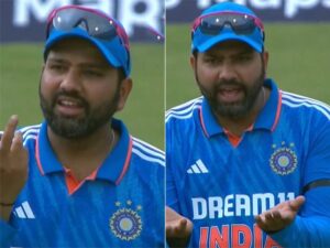 Read more about the article “What? You Tell Me”: Rohit Sharma’s Funny Reaction During 1st ODI vs Sri Lanka. Watch