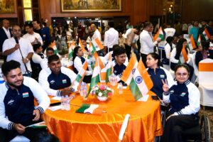 Read more about the article Indian Athletes Accorded Grand Send-Off Ahead Of Paralympics Games