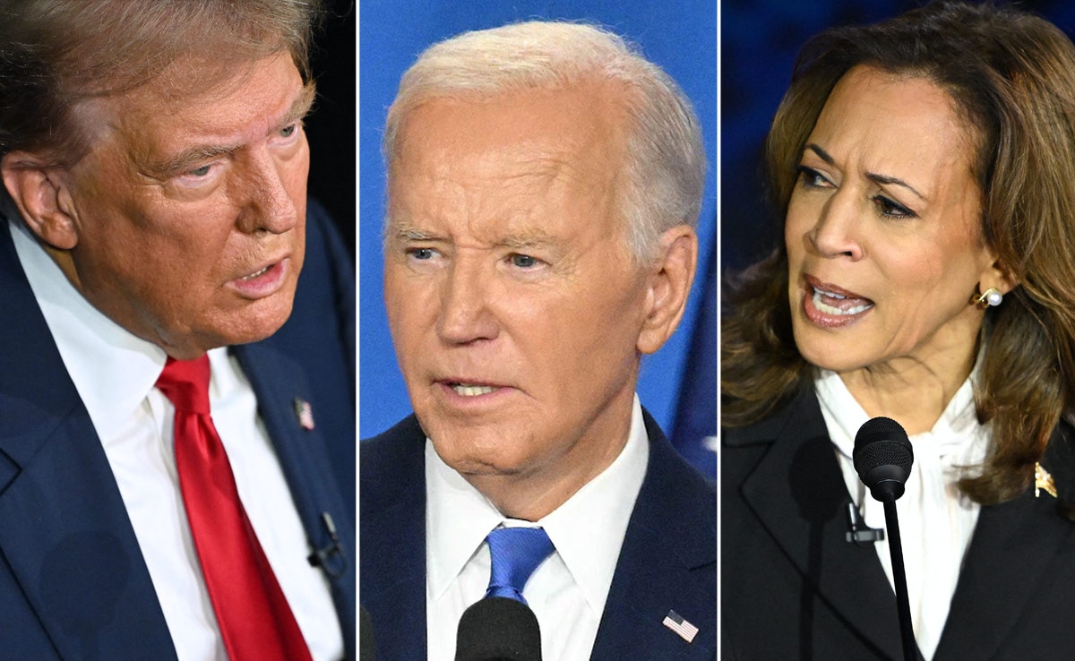 Donald Trump Slams Kamala Harris, Joe Biden In "Dark Speech"