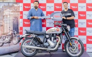 Read more about the article Prince Lakshyaraj Singh Mewar Of Udaipur Takes Delivery Of BSA Gold Star 650