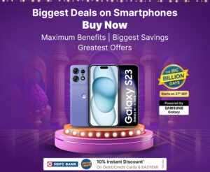 Read more about the article Flipkart’s Big Billion Days Sale Brings Unbeatable Deals on Mobiles to Elevate Your Festive Celebrations