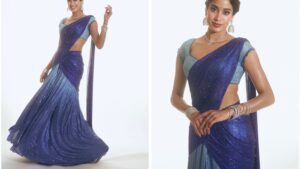 Read more about the article Janhvi Kapoor’s Blue Ombre Saree Makes Monday Blues Look Refreshing