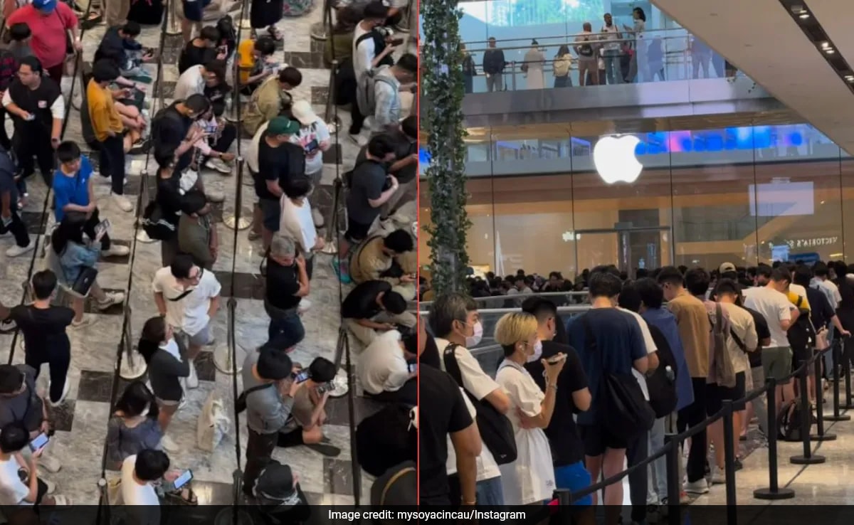 Watch: Hundreds Wait For Hours Outside New Apple Store In Malaysia