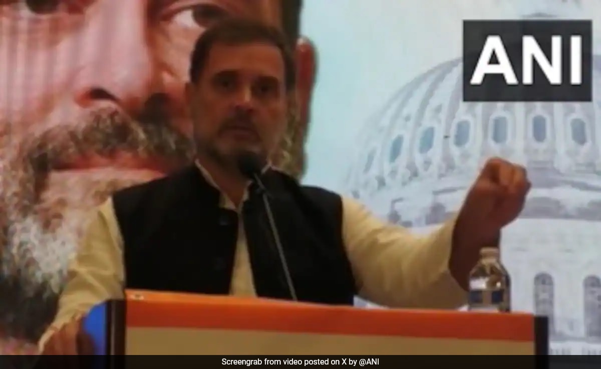 Rahul Gandhi's 'Thali, Chawal, Dal, Sabji' Attack On RSS In US