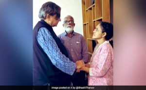 Read more about the article Shashi Tharoor’s Emotional Visit To Parents Of EY India Employee Anna Sebastian Perayil Who Died