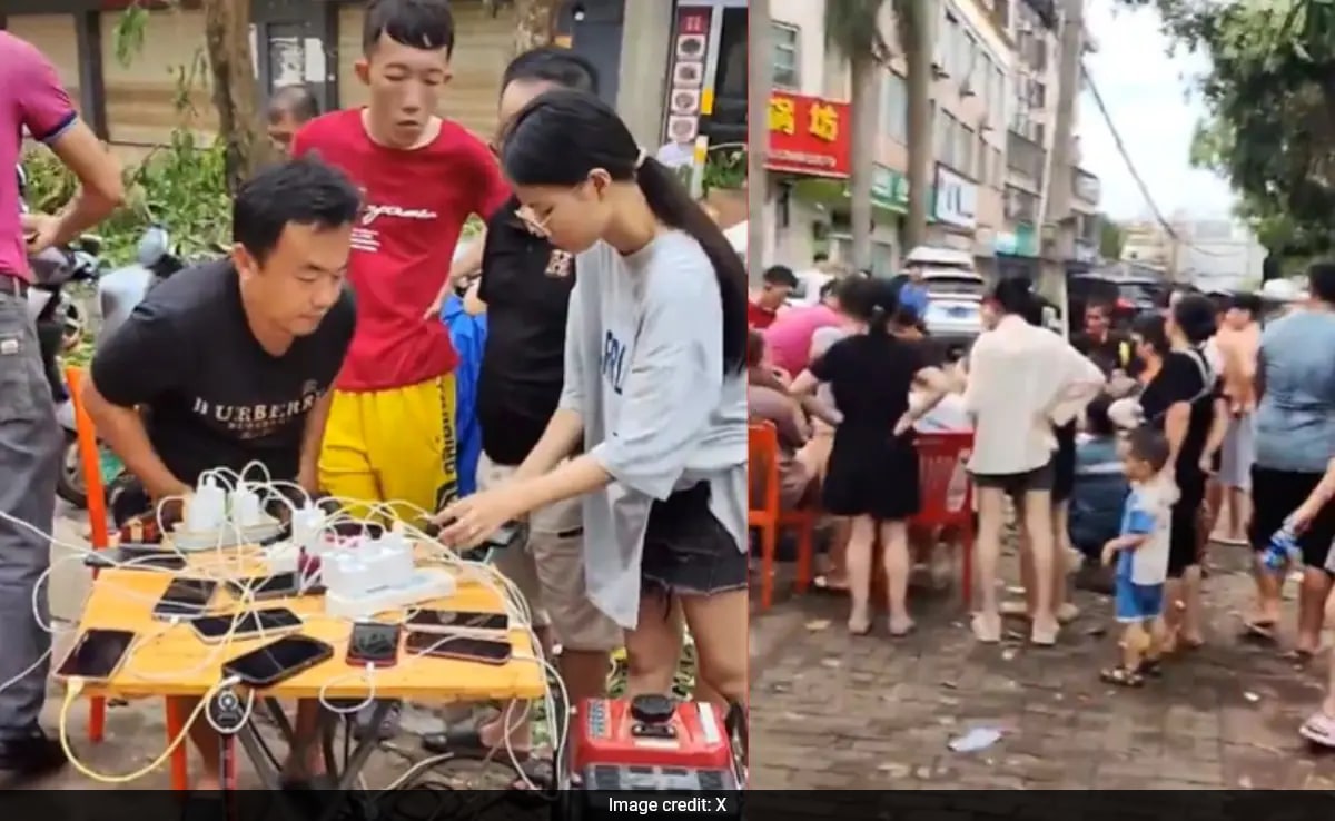 Read more about the article People Line Up To Charge Phones After Typhoon Yagi Hits China