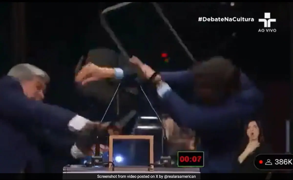 Video: Brazil Mayoral Candidate Attacks Opponent With Chair On Live TV