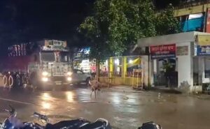 Read more about the article Man Sits On Chair In Middle Of UP Road, Gets Hit By Truck