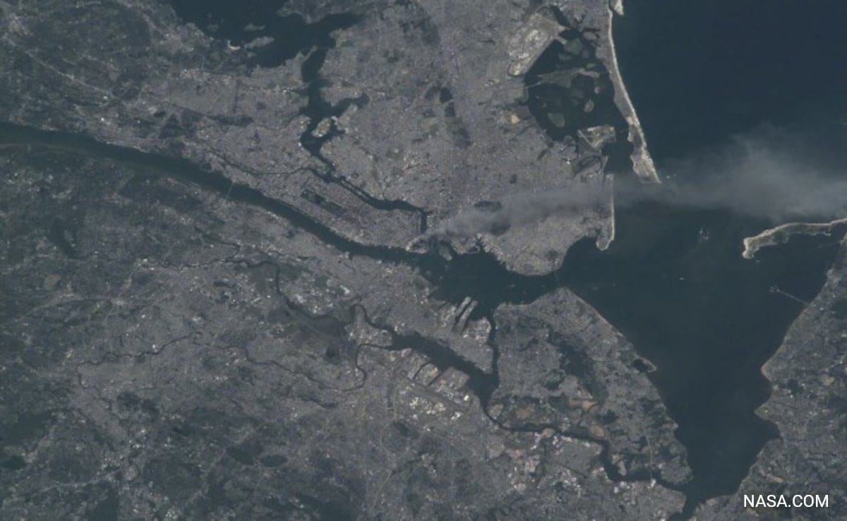 What 9/11 Attacks Looked Like From Space: NASA Shares Haunting Image