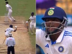 Read more about the article Sarfaraz Khan Livid With Rishabh Pant, Rohit Sharma And R Ashwin Stunned As New Zealand Miss Run Out Chance. Watch