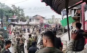 Read more about the article Protest Over Sex Assault Bid On Woman In Manipur’s Churachandpur, Masked Man Mocks Soldiers