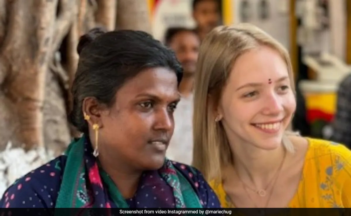 Video: Russian Influencer Tries Roadside Idli Sambar In Mumbai, Calls It 'Culinary Awakening'