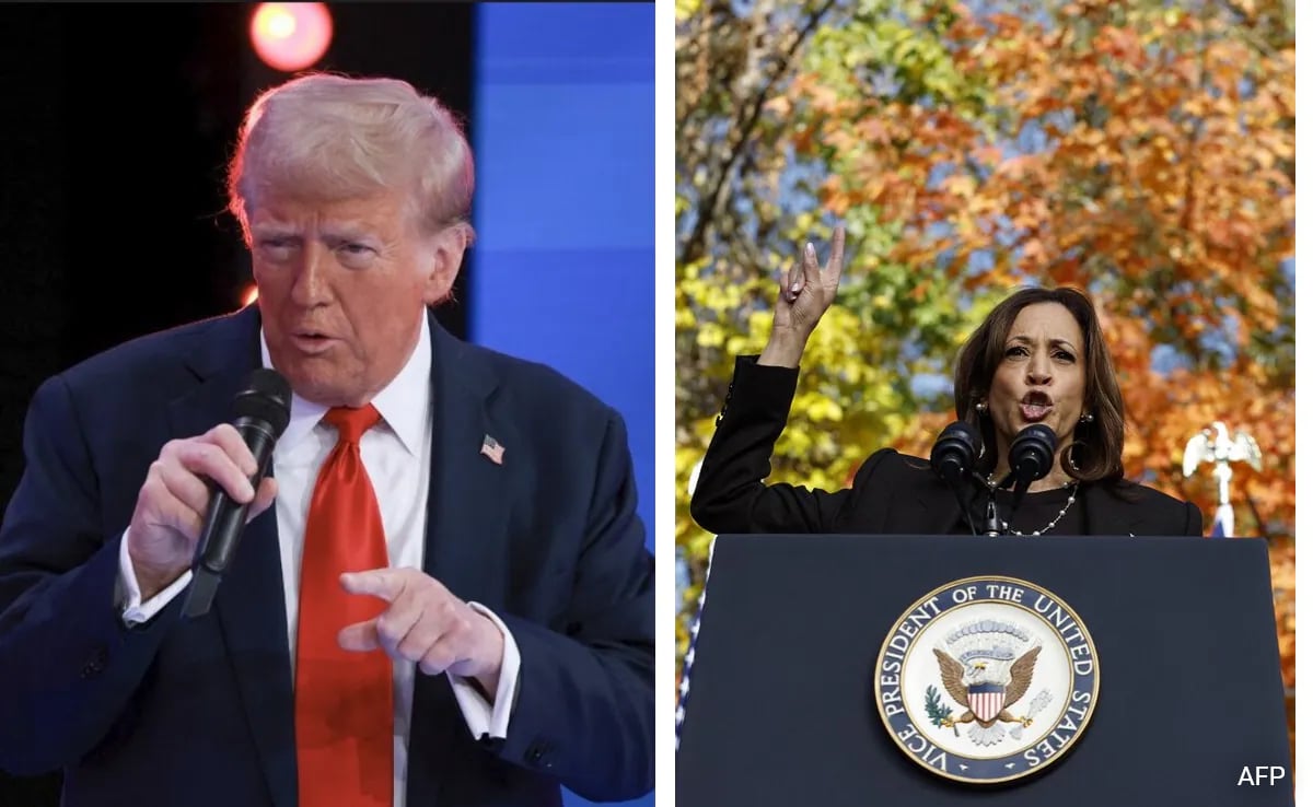 Read more about the article Harris, Trump Barnstorm Key State Michigan, Where Polls Say They’re Tied