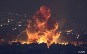 Read more about the article Airstrikes In Beirut, Hezbollah Hits Israel City Ahead Of Gaza War Anniversary