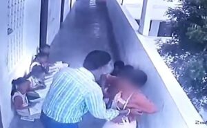 Read more about the article Teacher Holds Boy Down In Telangana, Thrashes Him Mercilessly