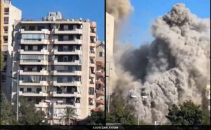 Read more about the article Video Shows Incoming Israeli Missile Turns Residential Building To Dust In Beirut