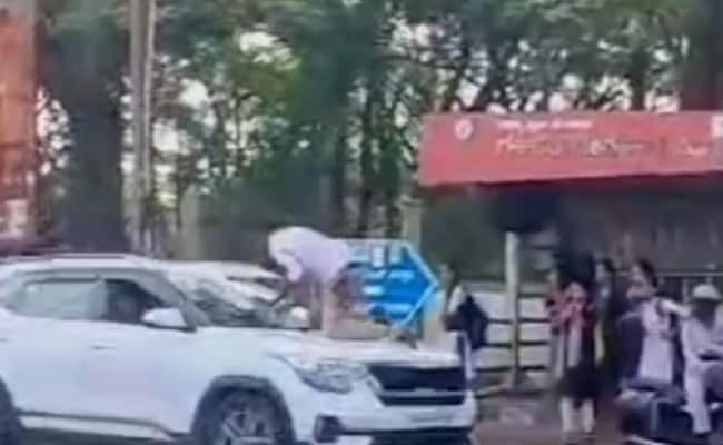 Video: Man Drives Car With Karnataka Cop On Bonnet After Being Asked To Stop