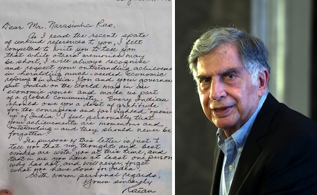 Read more about the article Ratan Tata’s “Personal” Note To Narasimha Rao For “Opening Up” Of India