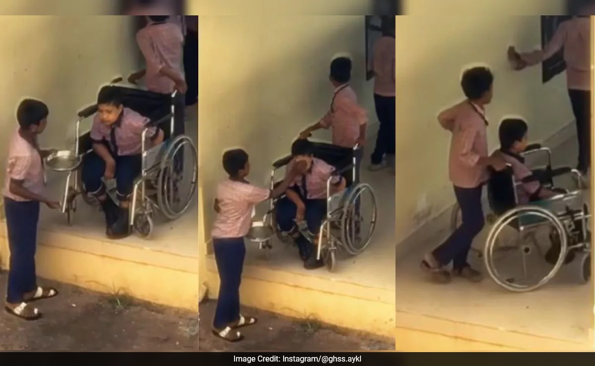 Read more about the article Video Of Students’ Kindness Towards Disabled Classmate Goes Viral