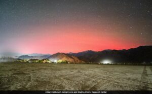 Read more about the article Rare Celestial Lights Seen In Ladakh After Intense Solar Storms