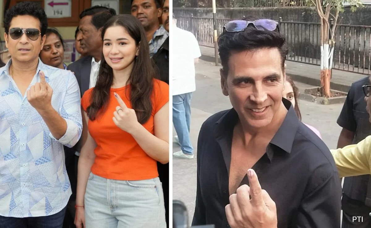 Read more about the article Sachin Tendulkar, Akshay Kumar, Rajkummar Rao, Other Bollywood Celebrities Cast Vote