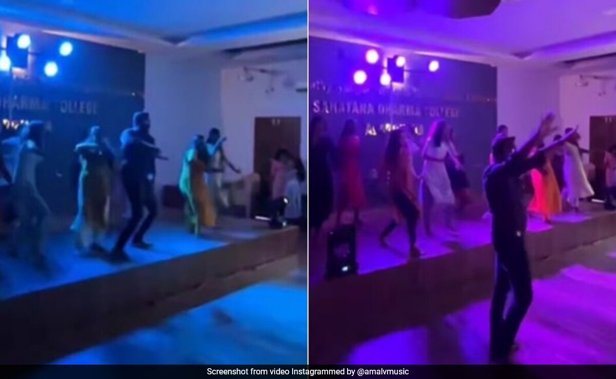 Video Showing Department Head's Electrifying Dance Performance With Kerala College Students Wins Internet