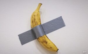 “Comedian”, Banana Taped To A Wall, Sells For $6.2 Million In New York