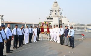 Read more about the article 2 Indigenously-Built Warships ‘Nilgiri’ And ‘Surat’ Delivered To Navy