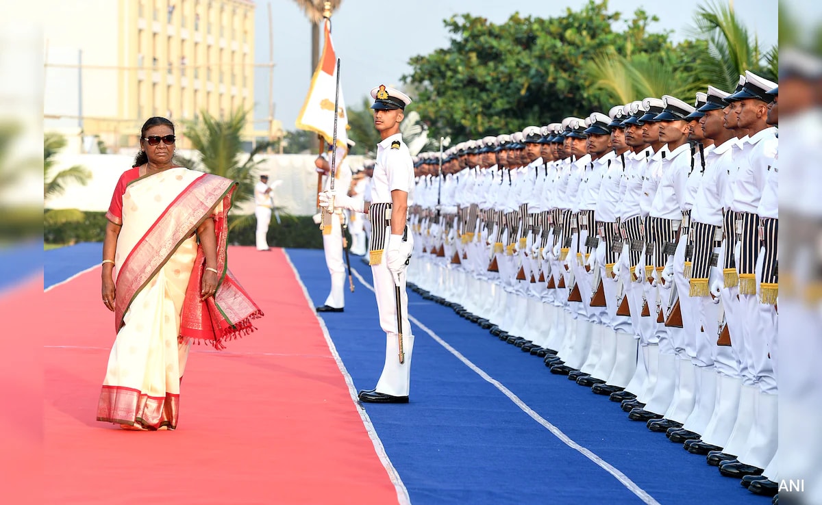 Read more about the article “Indian Navy Will Continue To Ensure Maritime Security”: President Murmu