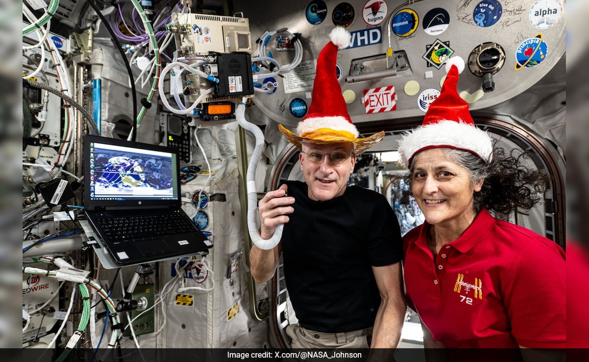 Sunita Williams Turns Santa On Space Station