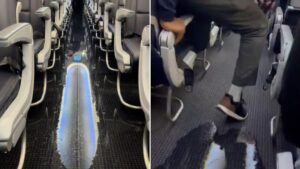 Read more about the article Water Floods American Airlines Flight 30,000 Feet Above Ground, Causing Panic